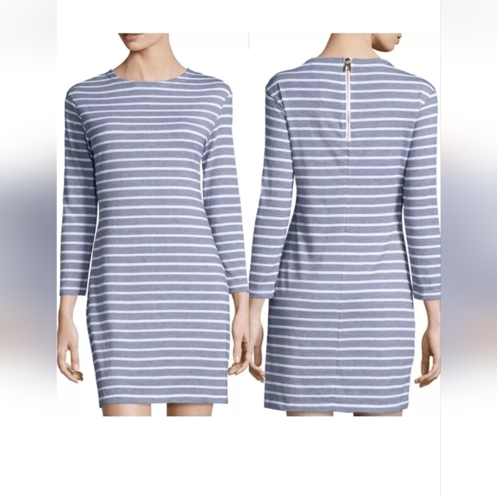 Sail To Sable Striped Tunic Dress Size XSMALL Navy White MSRP $198